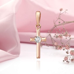 Goldkreuz mit Diamanten