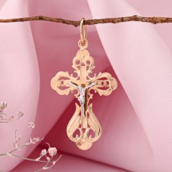 Orthodoxes Kreuz 585 Gold mit Kruzifix