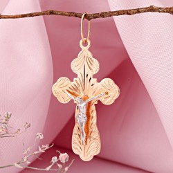 Orthodoxes Kreuz 585 Gold mit Kruzifix