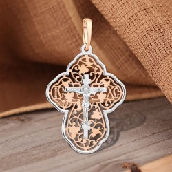 Orthodoxes Kreuz 585 Gold mit Kruzifix