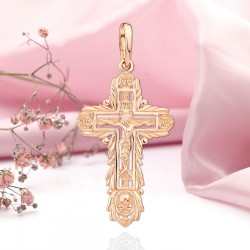 Orthodoxes Kreuz 585 Gold mit Kruzifix