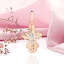 Orthodoxes Kreuz 585 Gold mit Kruzifix