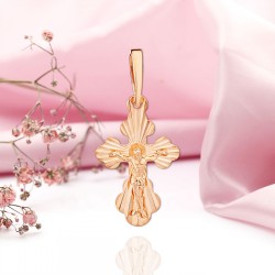 Orthodoxes Kreuz 585 Gold mit Kruzifix 