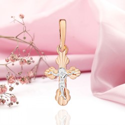 Orthodoxes Kreuz 585 Gold mit Kruzifix