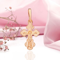 Orthodoxes Kreuz 585 Gold mit Kruzifix
