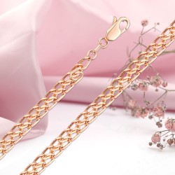 Goldkette/ - armband "Doppelpanzer"
