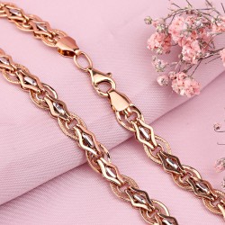 Goldkette "Fantasie". Bicolor
