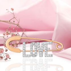 Anstecknadel Gold kaufen Zirkonia