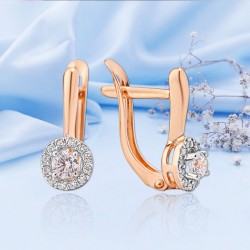 Ohrringe Rotgold 585 Zirkonia kaufen