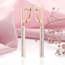 Goldene Ohrhänger 585 in Deutschland Diamanten