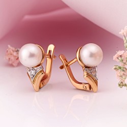 Ohrringe Perlen 585