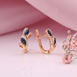 SOKOLOV Goldohrringe mit Diamanten und Saphir in Deutschland kaufen
