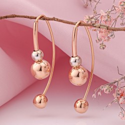 Rusgold 585 Ohrstecker zum Durchziehen