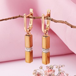 SOKOLOV Rotgold 585 Ohrhänger mit Diamanten Keramik