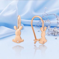 Kinderohrringe Goldohrringe mit Zirkonia