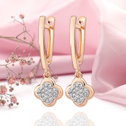 Ohrhänger Rotgold 585 Zirkonia