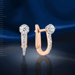  Ohrringe Russgold Fianiten Swarovski&reg;