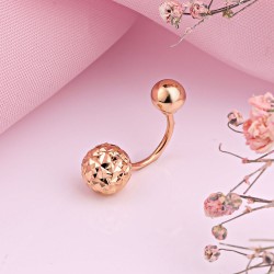 Bauchnabelpiercing Rotgold 585