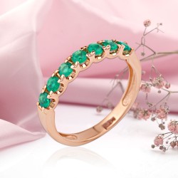Goldring mit Smaragd