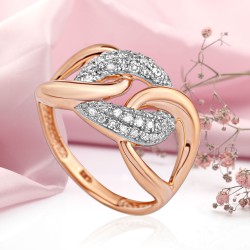 Goldring mit Diamanten
