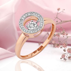 Dancing Diamond Goldring 585