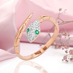 Goldring 585 in Deutschland Smaragd und Diamanten
