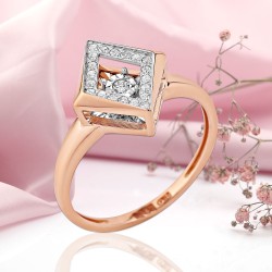 Dancing Diamond Goldring 585