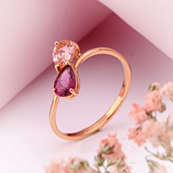 Goldring mit Rhodolith SOKOLOV