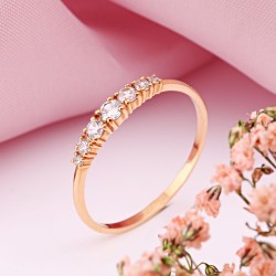 Damenring Gold 585 Zirkonia