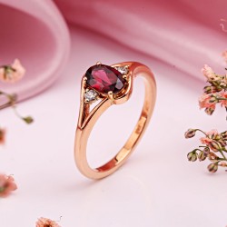 Goldring 585 mit Diamanten