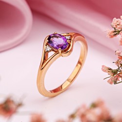 Goldring 585 mit Diamanten