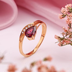 Goldring 585 mit Diamanten