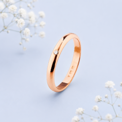 Russisches Rotgold 585 Trauring Ehering