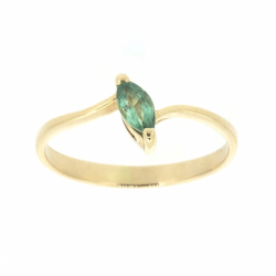 Goldring mit Smaragd