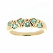 Goldring mit Smaragden