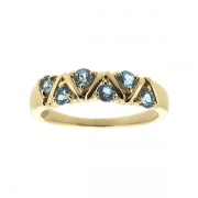 Goldring mit Topasen