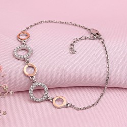 Armband aus 925er Sterlingsilber mit Gold und Zirkonia in Deutschland