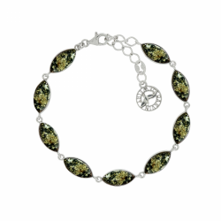 Silberarmband 925 mit Bernstein