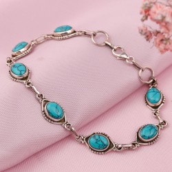 Silberarmband mit Tuerkis