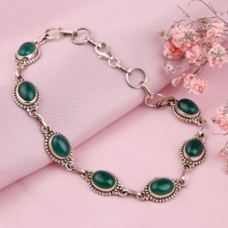 Silberarmband mit Chrysolith