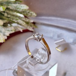 Silberring mit Gold und Zirkonia kaufen