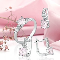 Set aus 925er Silber Zirkonia