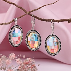 Silberset mit Swarovski&reg; & Zirkonia