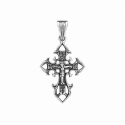 Silbernes Brustkreuz mit Kruzifix