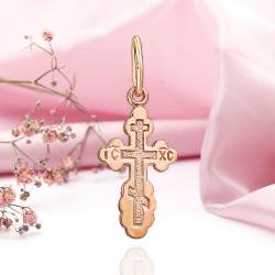 Vergoldetes Silber 925 Kreuz