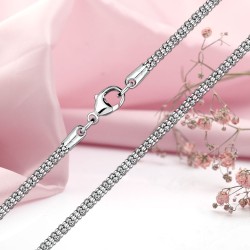 Silberne Schlauchkette; -armband