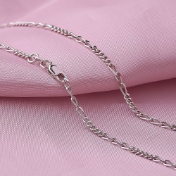 Armband und Kette Figaro. Silber