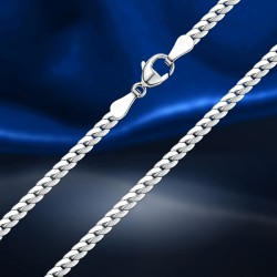 Silberkette; -armband "Snake"