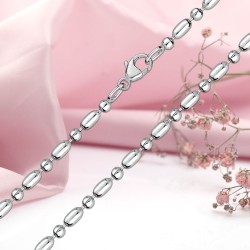 Silberkette; -armband "Kugel + Fass"