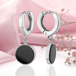 Silberohrhaenger mit Onyx